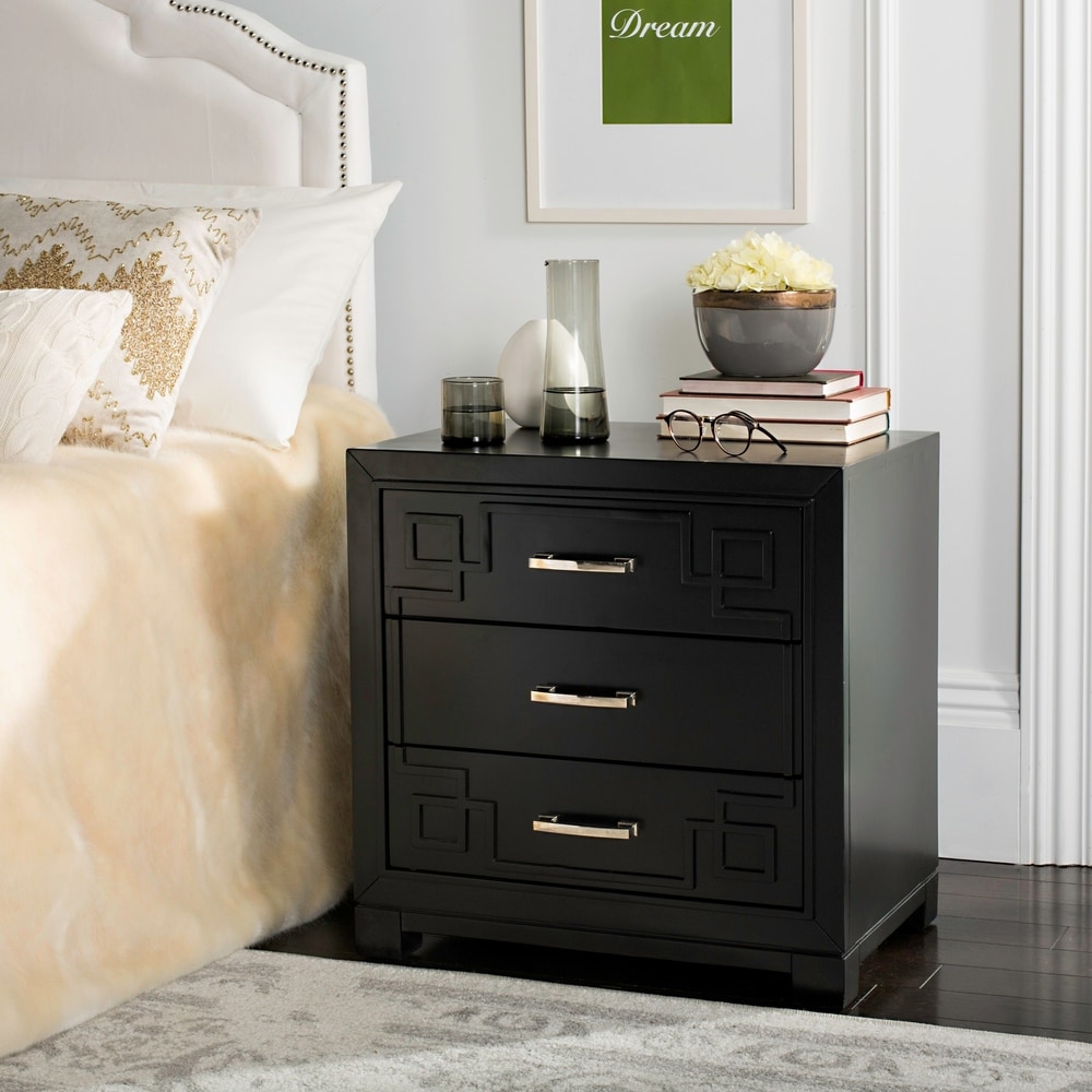 safavieh black nightstand