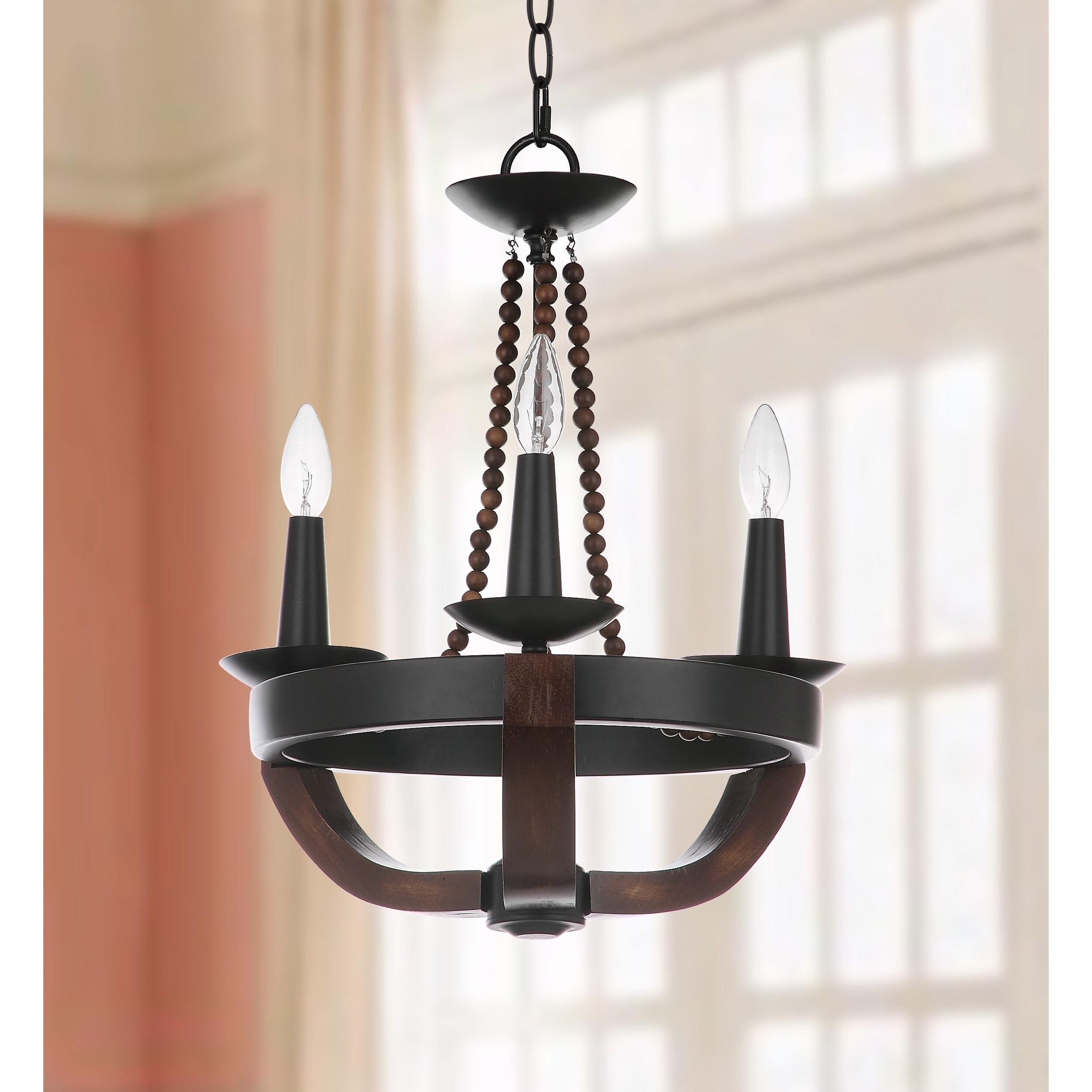 Safavieh Lighting Lucero Adjustable 3-light Black Chandelier (LIT4392A) - Chandeliers For Bedrooms by Overstock.com