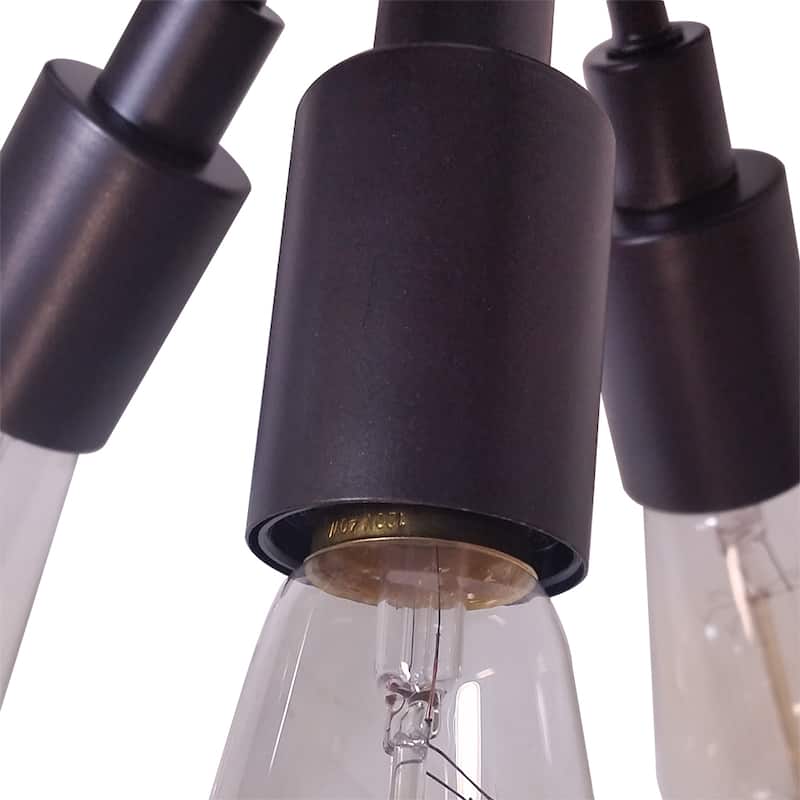 Juvan Antique Bronze Edison Bulbs 8-light Ceiling Light