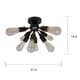 preview thumbnail 3 of 3, Juvan Antique Bronze Edison Bulbs 8-light Ceiling Light