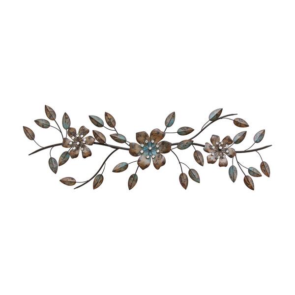 Shop Stratton Home Decor Floral Bouquet Metal Over The Door Wall