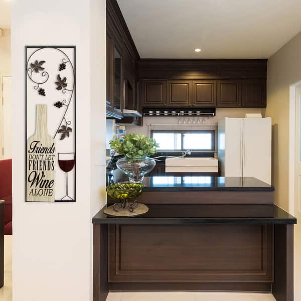 Stratton Home Decor Wine Panel Wall Decor Overstock 14429396