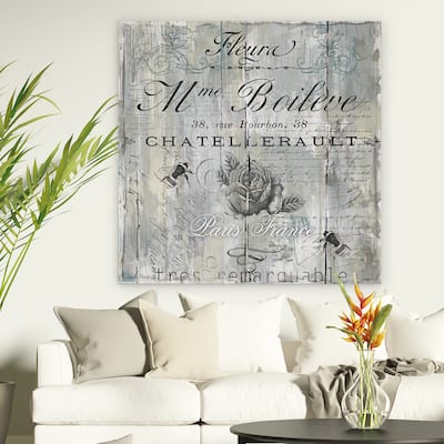 'Signs of Paris II' Premium Gallery-wrapped Canvas Wall Art