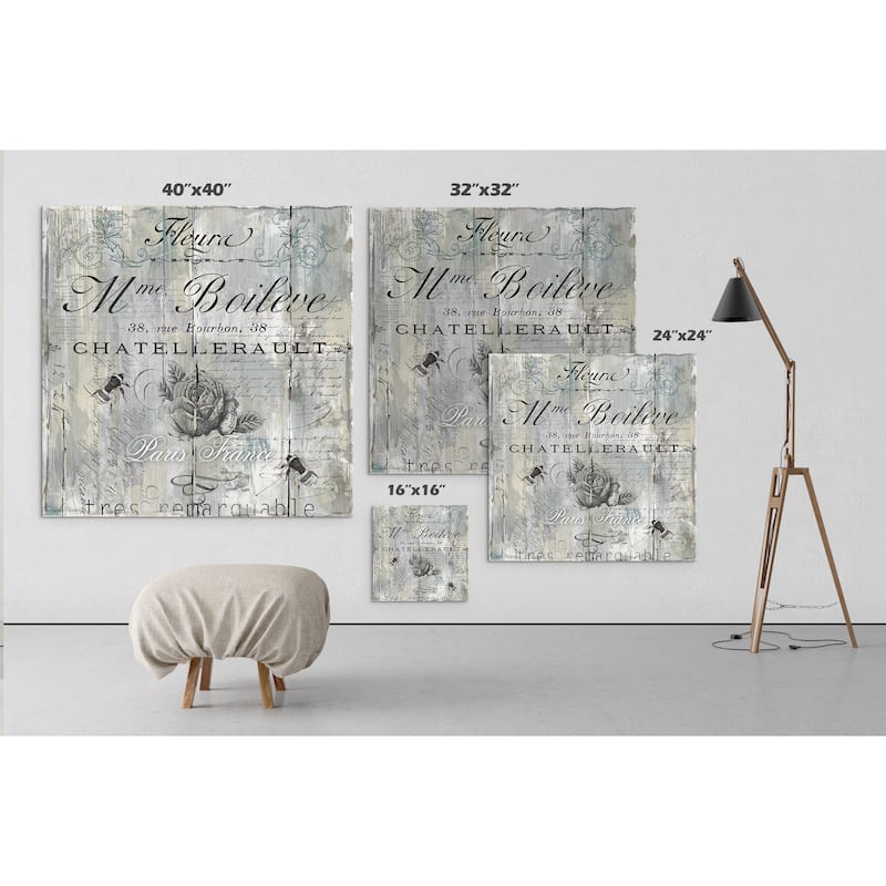 'Signs of Paris II' Premium Gallery Wrapped Canvas Wall Art '4 Sizes Available'