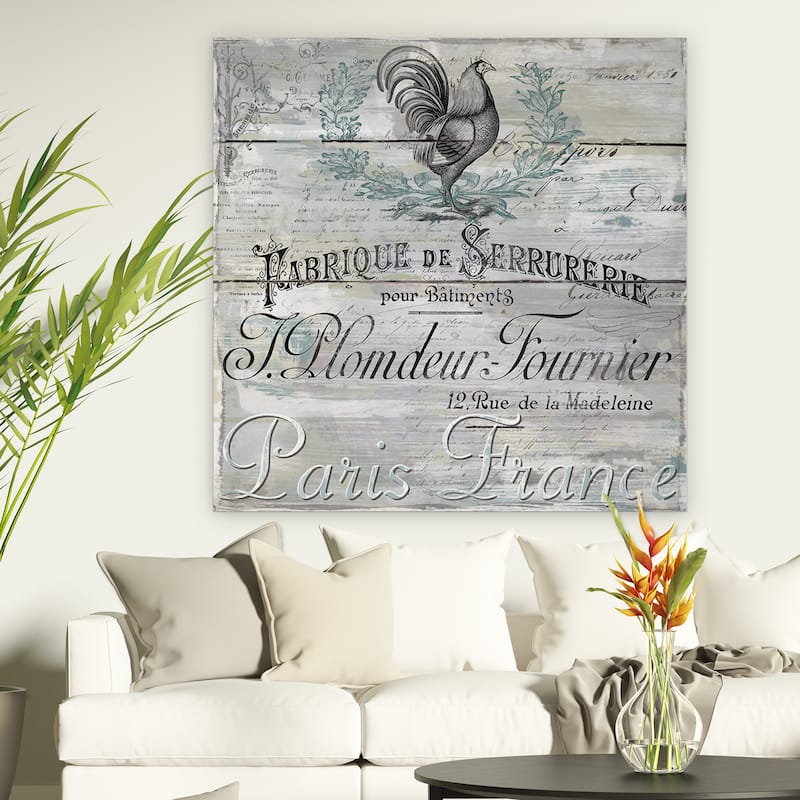 F Rosenstiels Widow and Son 'Signs of Paris I' Premium Gallery-wrapped Canvas Art