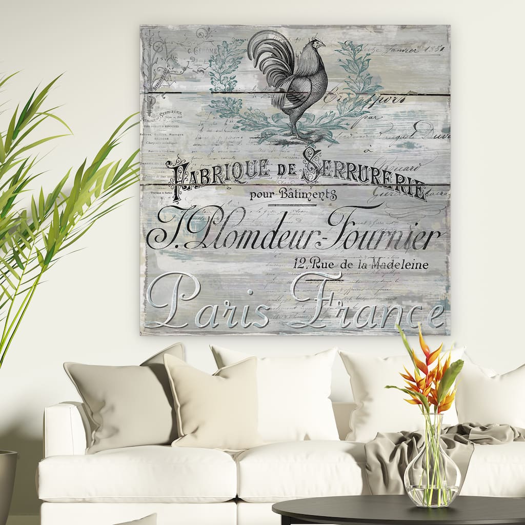 F Rosenstiels Widow and Son 'Signs of Paris I' Premium Gallery-wrapped Canvas Art