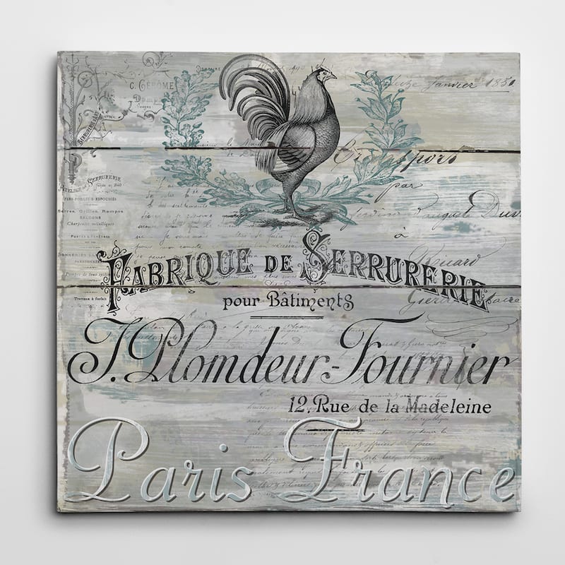 F Rosenstiels Widow and Son 'Signs of Paris I' Premium Gallery-wrapped Canvas Art