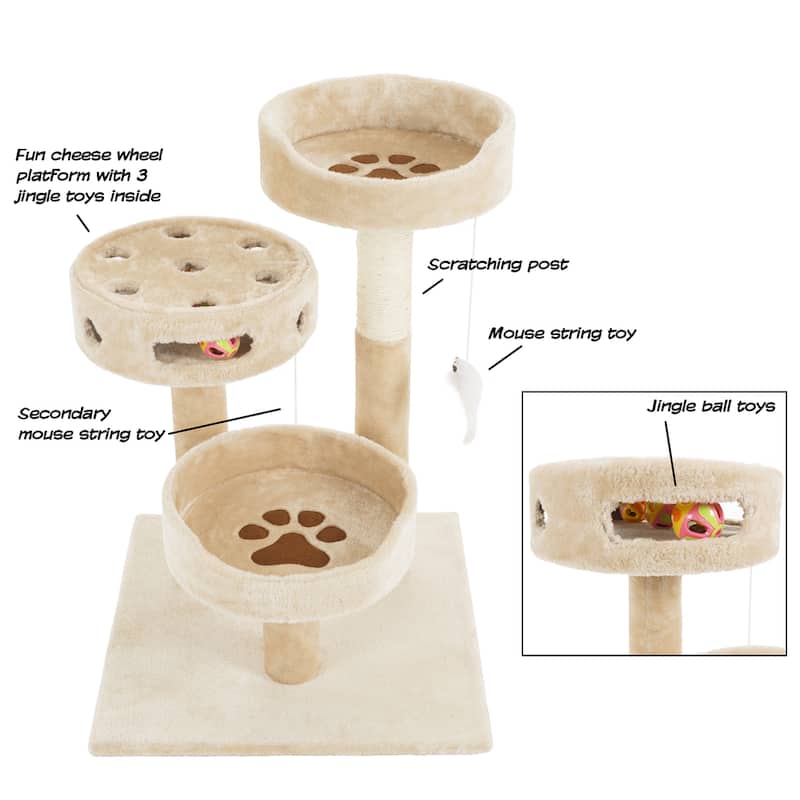 PETMAKER 3-Tier Cat Tree