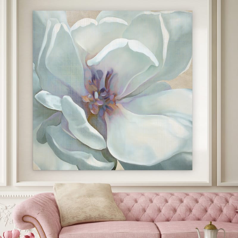 'Iridescent Bloom I' Canvas Premium Gallery-wrapped Wall Art