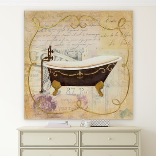 'Bain de Luxe II' Canvas Premium Gallery-wrapped Wall Art - Bed Bath ...