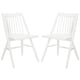 preview thumbnail 5 of 11, SAFAVIEH Dining 19-inch Wren White Spindle Dining Chair (Set of 2) - 21" x 21.9" x 33.7"