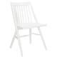 preview thumbnail 6 of 11, SAFAVIEH Dining 19-inch Wren White Spindle Dining Chair (Set of 2) - 21" x 21.9" x 33.7"