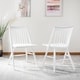 preview thumbnail 1 of 11, SAFAVIEH Dining 19-inch Wren White Spindle Dining Chair (Set of 2) - 21" x 21.9" x 33.7"
