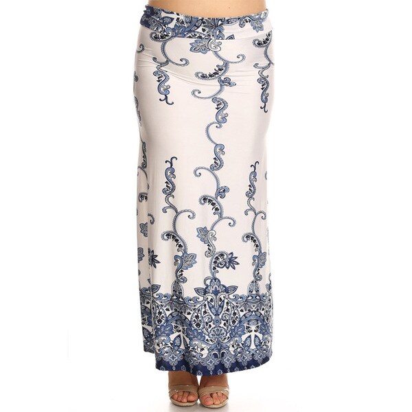 Shop Women's Plus Size Native Floral Maxi Skirt - Free Shipping On ...