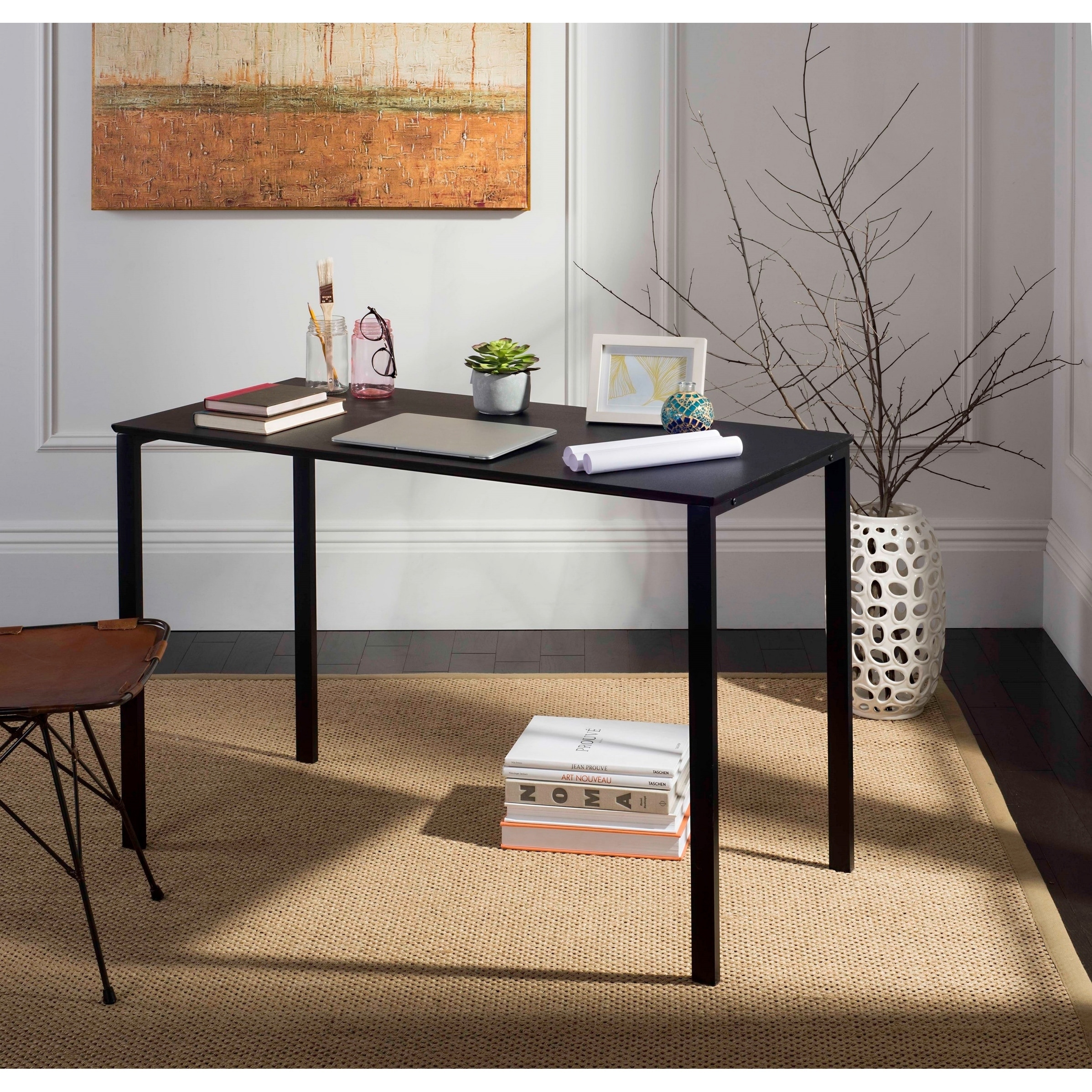 Shop Safavieh Dalit 47 Black Writing Desk On Sale Overstock