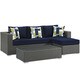 preview thumbnail 8 of 21, Sojourn 3-piece Outdoor Patio Sunbrella Sectional Set