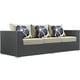 preview thumbnail 17 of 21, Sojourn 3-piece Outdoor Patio Sunbrella Sectional Set Beige