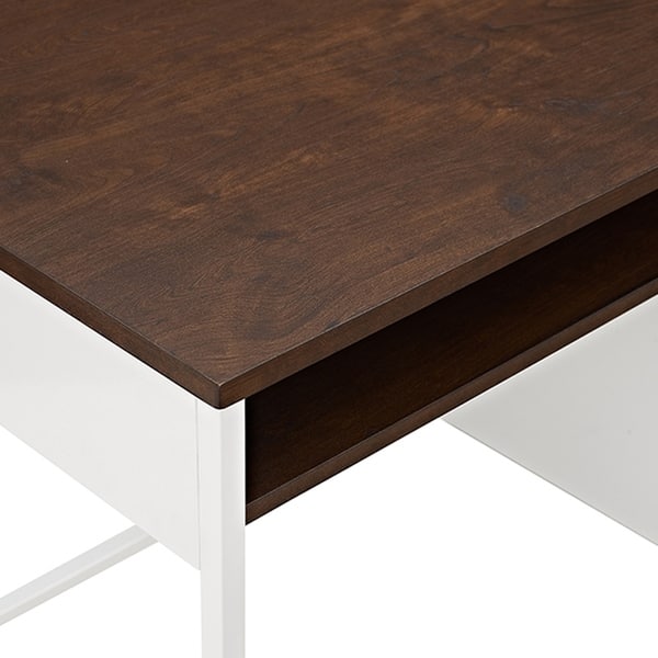 Shop 48 Metal Locker Style Desk With Wood Top Overstock 14430753