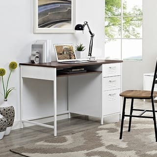 Secretary Desks For Less 48 Metal Locker Style Desk With Wood Top