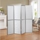 preview thumbnail 17 of 16, Roundhill Furniture Giyano 4-panel Screen Room Divider
