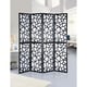 preview thumbnail 9 of 16, Roundhill Furniture Giyano 4-panel Screen Room Divider