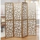 preview thumbnail 11 of 16, Roundhill Furniture Giyano 4-panel Screen Room Divider