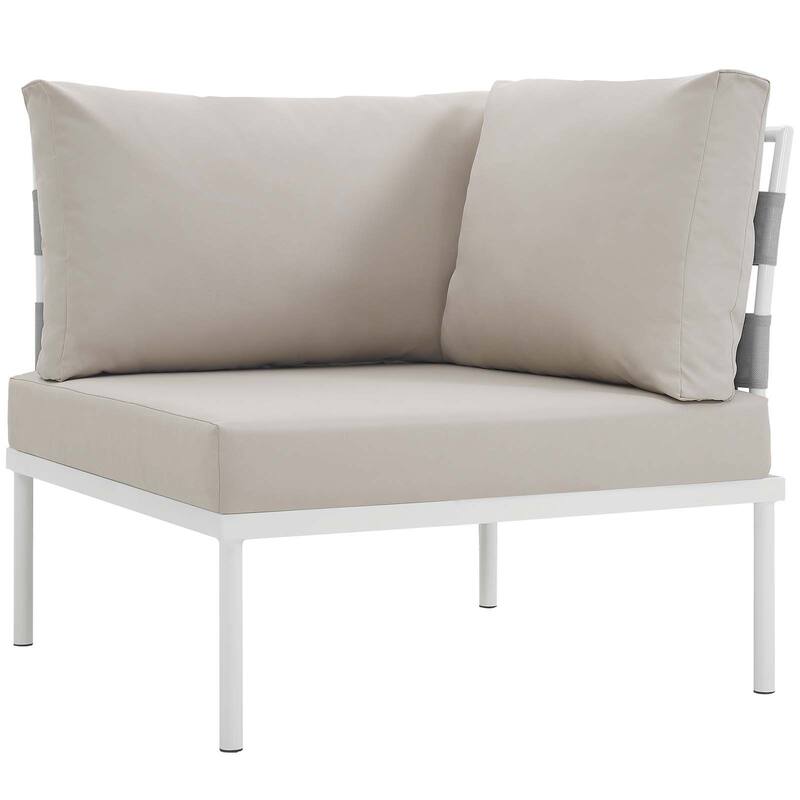 Harmony 8-piece Outdoor Patio Aluminum Sectional Sofa Set