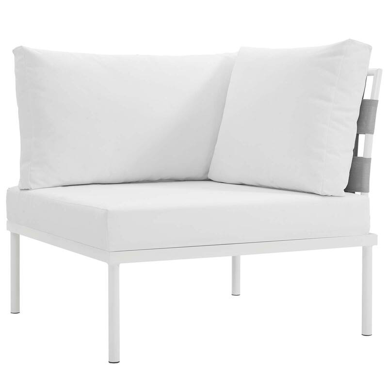 Harmony 8-piece Outdoor Patio Aluminum Sectional Sofa Set