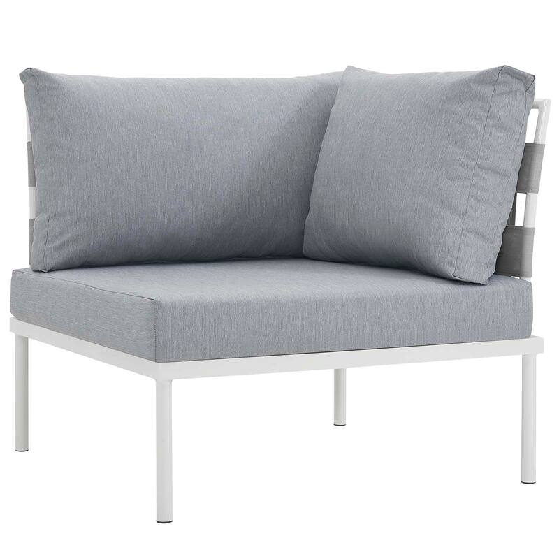 Harmony 8-piece Outdoor Patio Aluminum Sectional Sofa Set