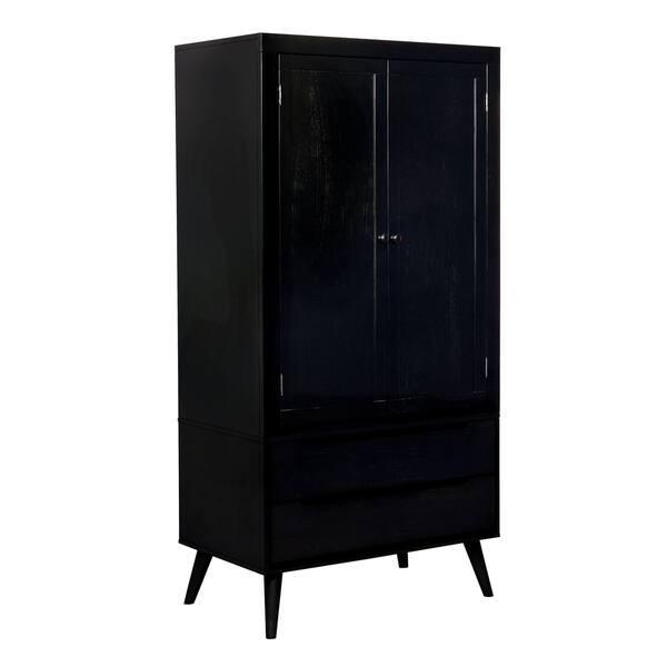 Vintage antique ornate sophisticated hand painted jacobean hutch armoire cabinet in french blue. usd