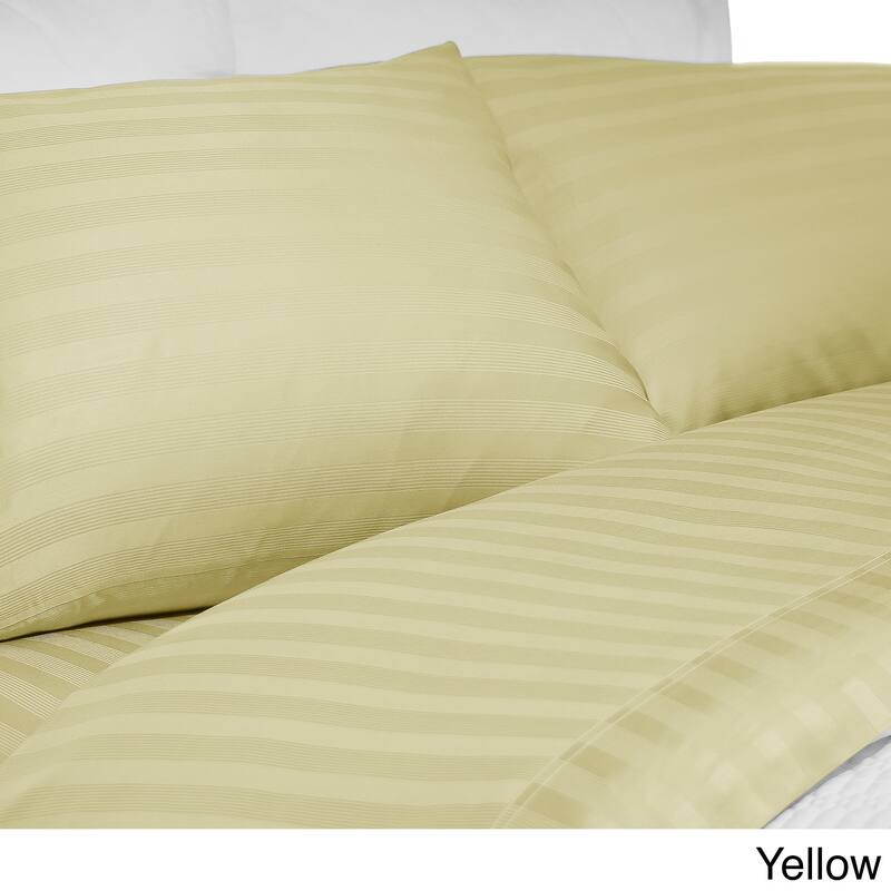 300 Thread Count Rayon from Bamboo Bed Sheet Set - Yellow - Full