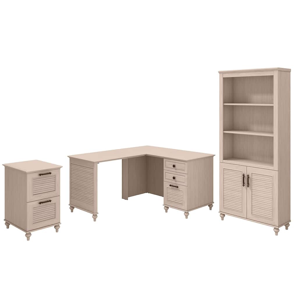Volcano Dusk L Desk, Bookcase, File by Bush Furniture