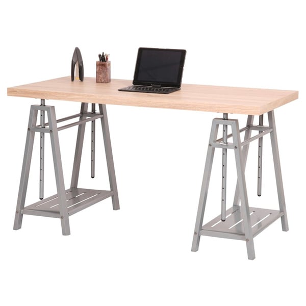OS Home and Office Hollow Core Adjustable Height Writing Desk