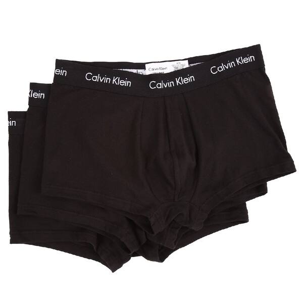 Energize lokal Dronning Calvin Klein Men's Underwear 3 Pack Cotton Stretch Low Rise Trunks -  Overstock - 14441128