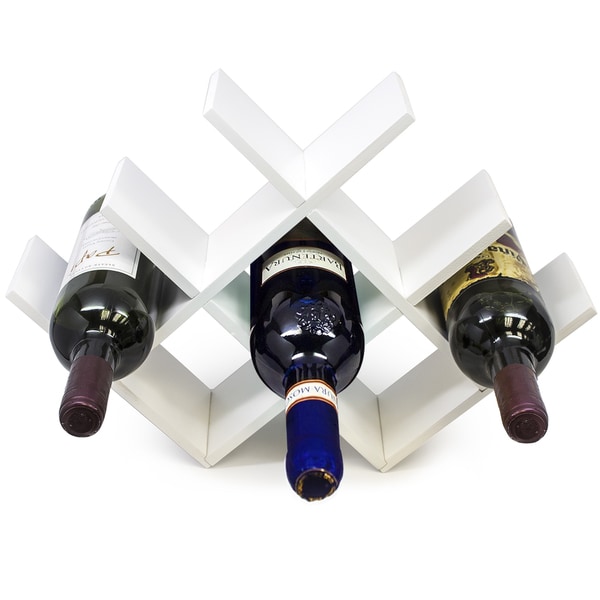 Erfly White Wood Wine Rack Free Shipping On Orders Over Erfly White Wood Wine Rack