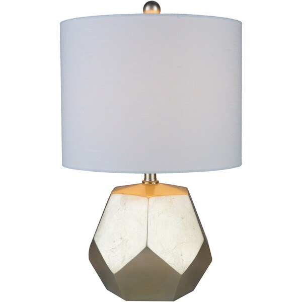 Shaan Table Lamp with Gold Base and Off-White Shade