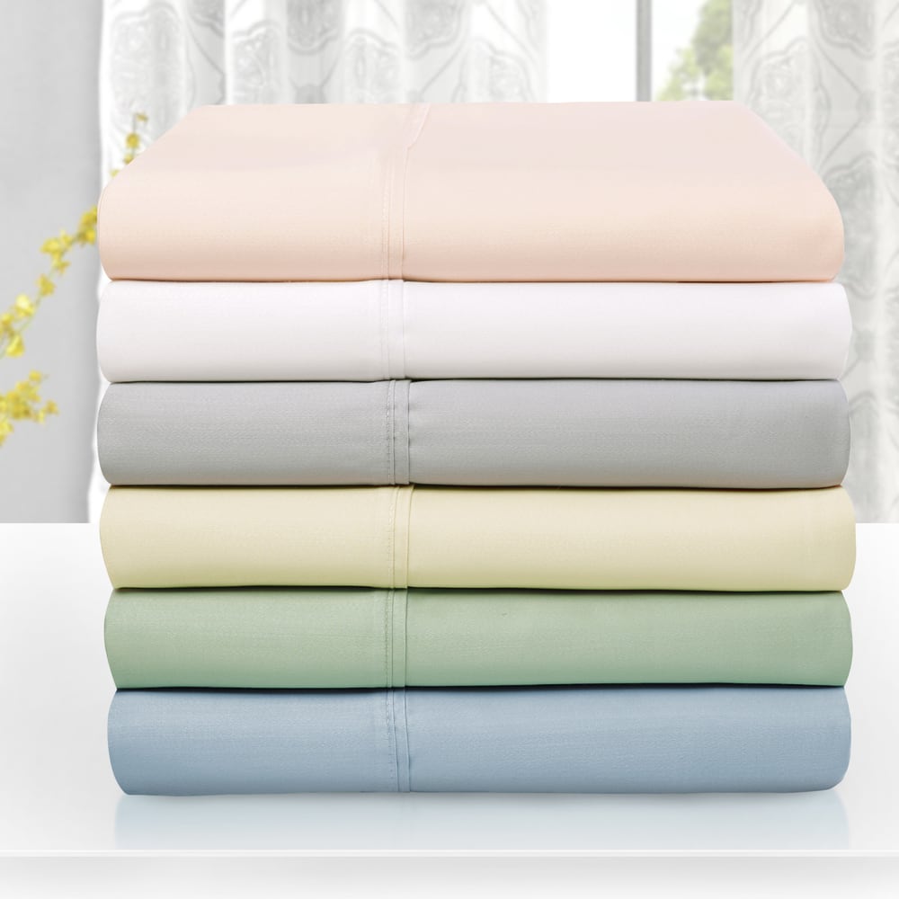 Superior Tencel and Polyester Solid Bed Sheets On Sale Bed Bath