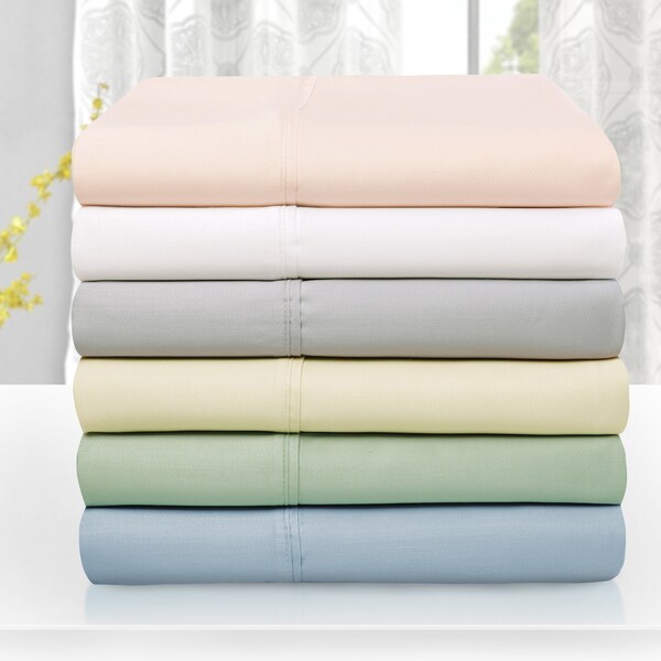 Superior 600 Thread Count Wrinkle Resistant Soft Tencel Blend Sheet Set