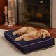 Happy Hounds Casey Navy Rectangle Indoor/Outdoor Dog Bed