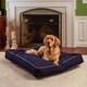 preview thumbnail 2 of 17, Happy Hounds Casey Navy Rectangle Indoor/Outdoor Dog Bed