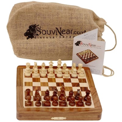 Wooden 7-inch Chess Set