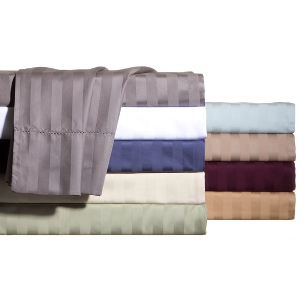 elite home products andiamo cotton stripe sheet se