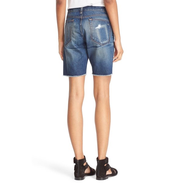 womens denim walking shorts