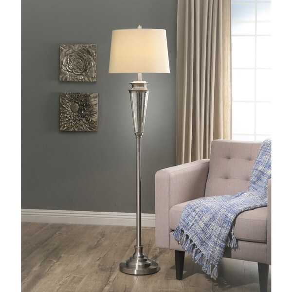 Abbyson Baron Mercury Glass Floor Lamp