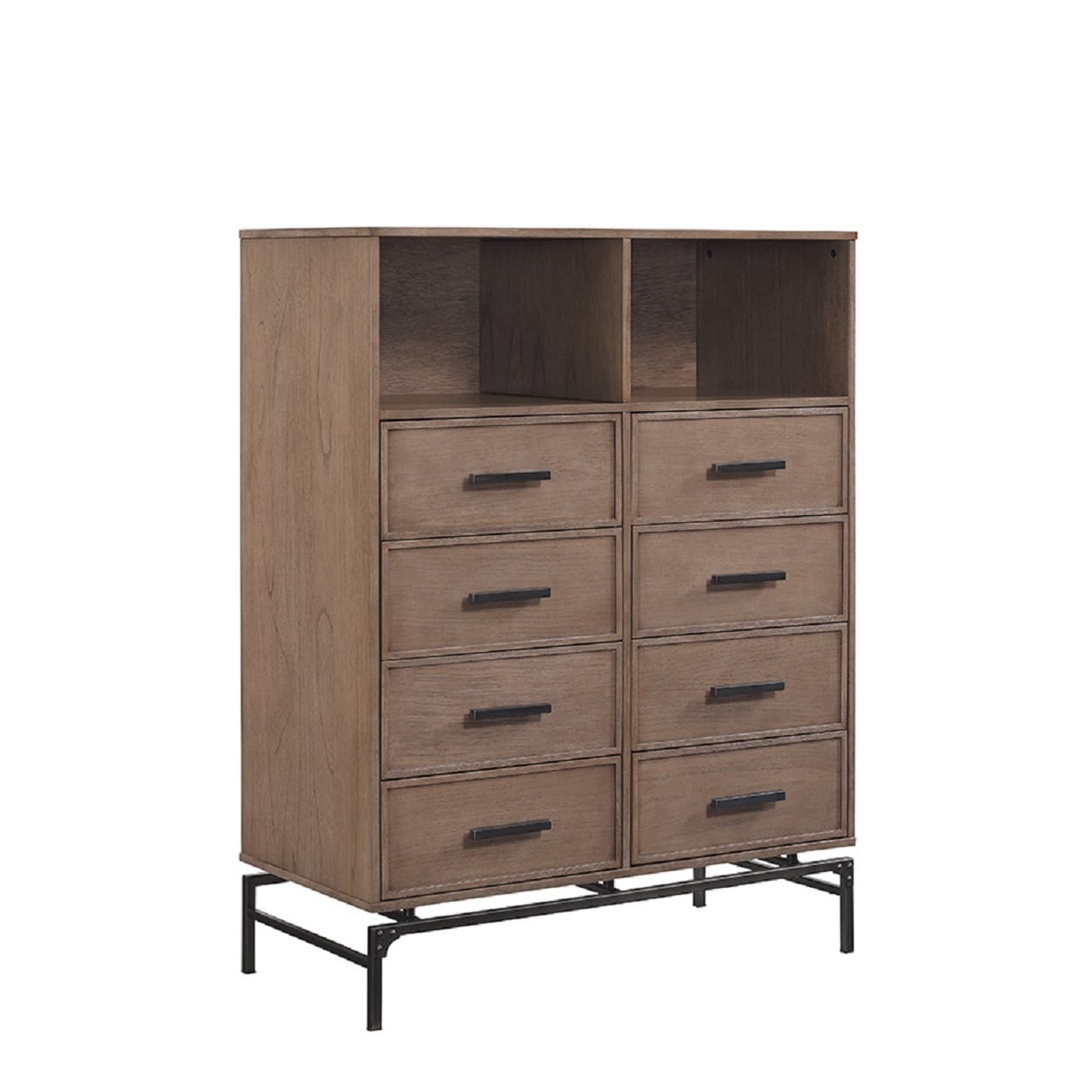 Shop Runfine Group Desa Espresso Wood And Metal 8 Drawer Dresser