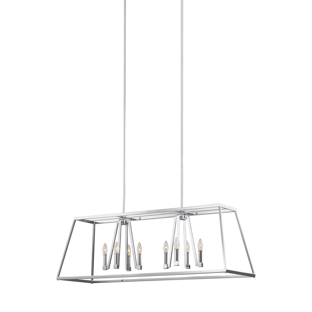 Feiss Thayer 5 Light Linear Chandelier Feiss Thayer 5 Light Linear Chandelier