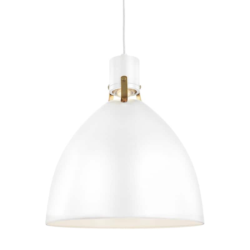Feiss Brynne 1 Light Flat White Pendant