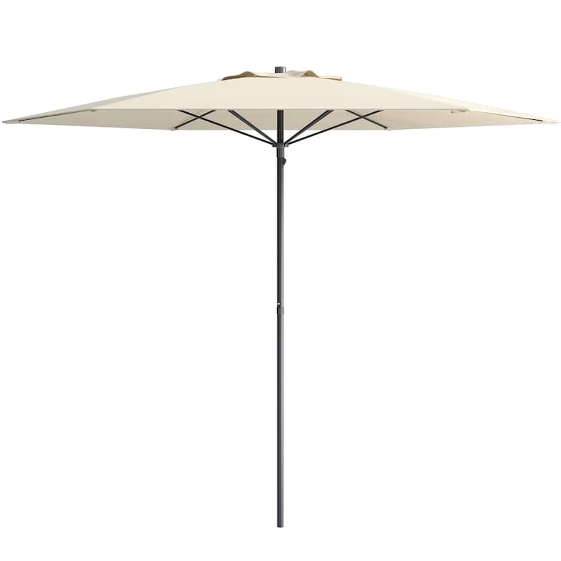 7.5 ft Beach Umbrella - White