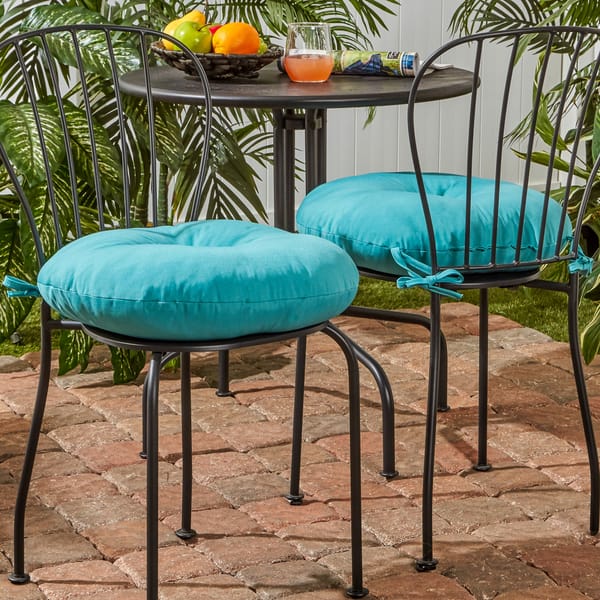 Havenside Home Driftwood 18 Inch Round Outdoor Bistro Chair 18 Inch Round Outdoor Bistro Chair