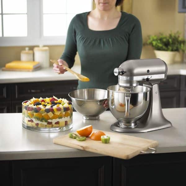 Shop Kitchenaid Ksm160apscs Architect Series Cocoa Silver 5 Quart